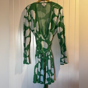 Diane Von Furstenberg Green Knit Top, so versatile and comfortable